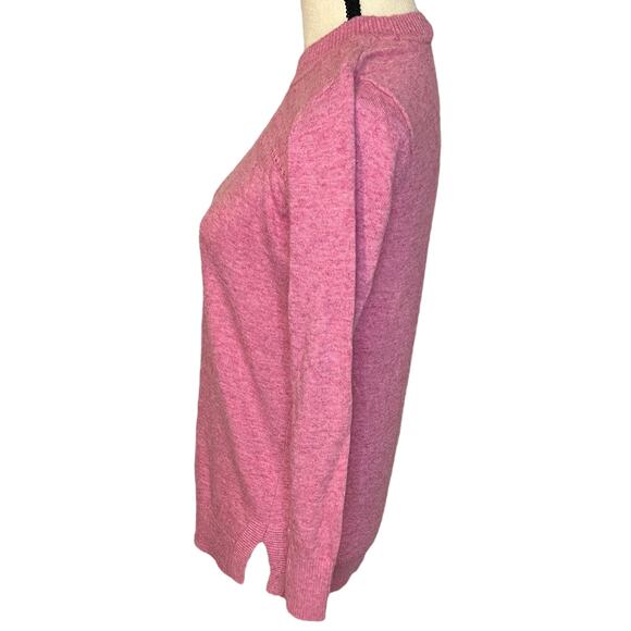 Ann Taylor LOFT Womens Wool Blend Pullover Sweater Medium Pink w/ Cut out Detail - Picture 6 of 8